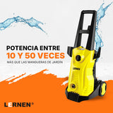 Hidrolavadora 1600w con Espumador y Ruedas LERNEN Lernen