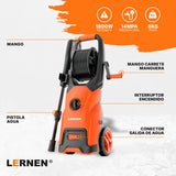 Hidrolavadora 1800w con Espumador y Ruedas LERNEN Lernen