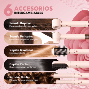 Secador De Pelo 6 En 1 Multifunción Homen EC - Técnología Iones