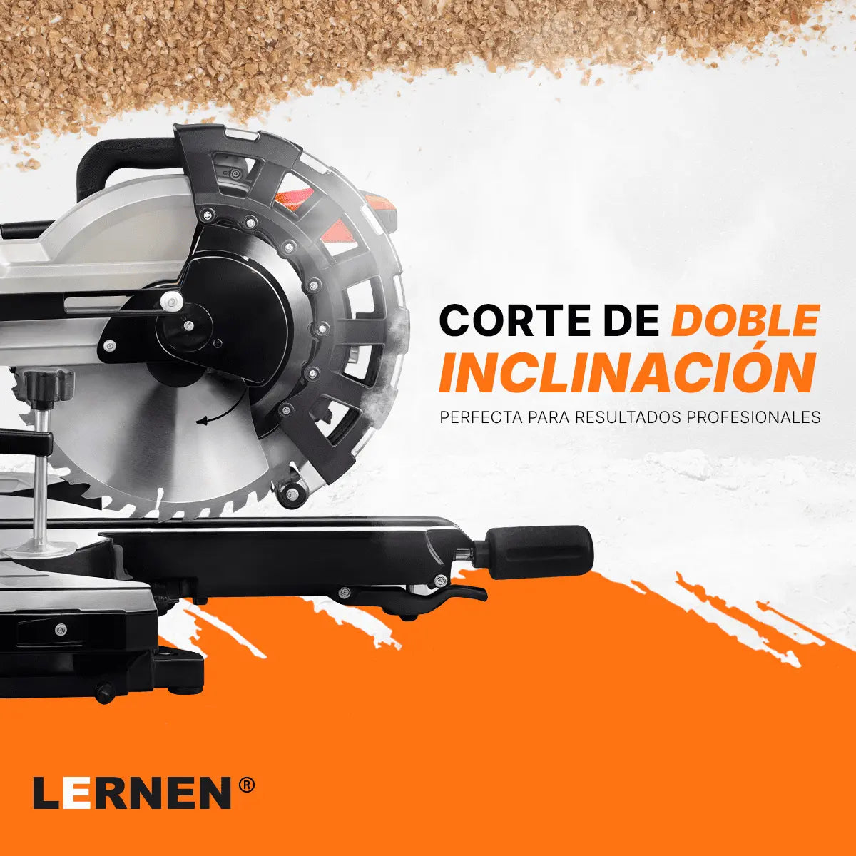 Ingleteadora Eléctrica Dual 1800W Lernen Lernen