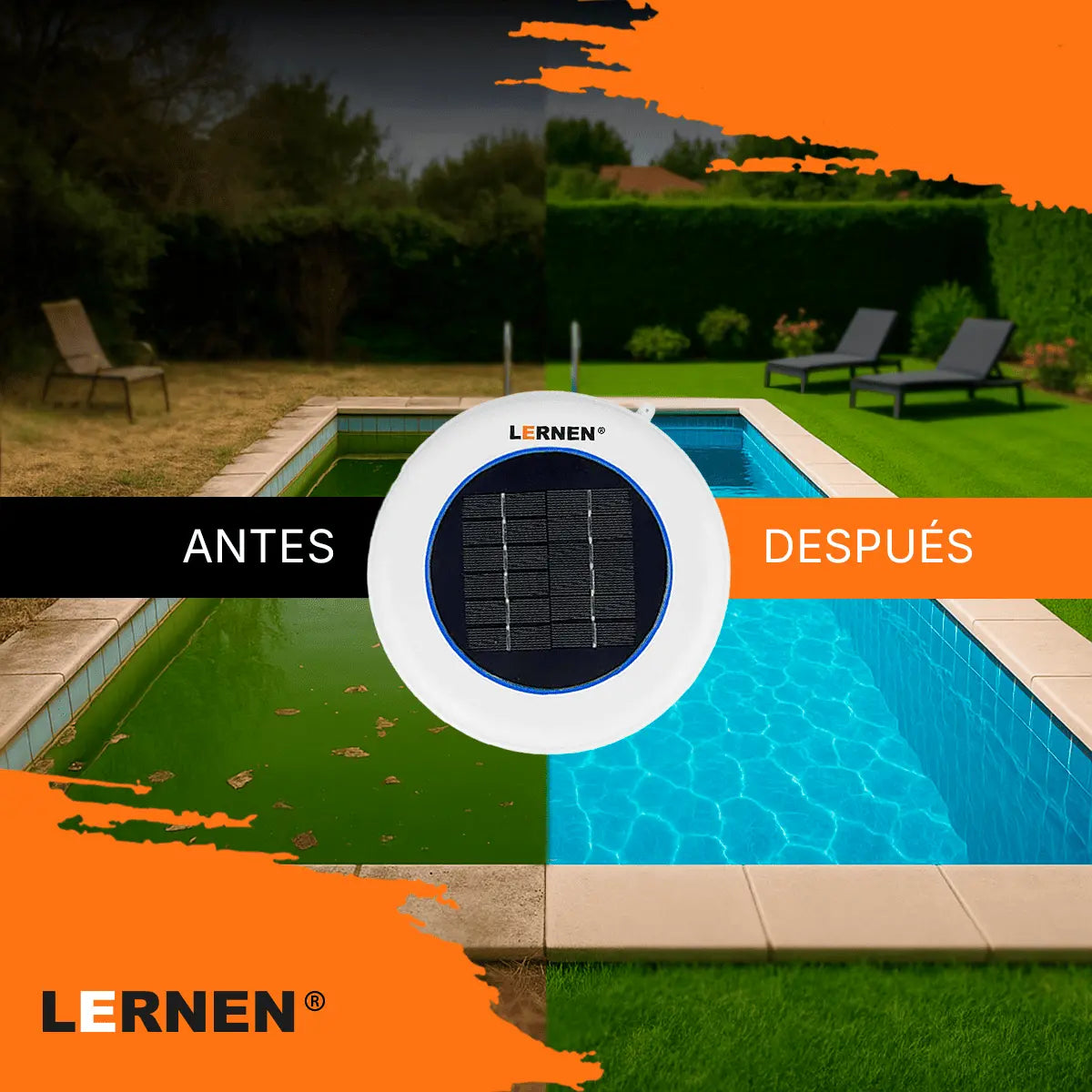 Ionizador Solar Para Piscina LERNEN + Accesorios - 130.000 Litros Lernen
