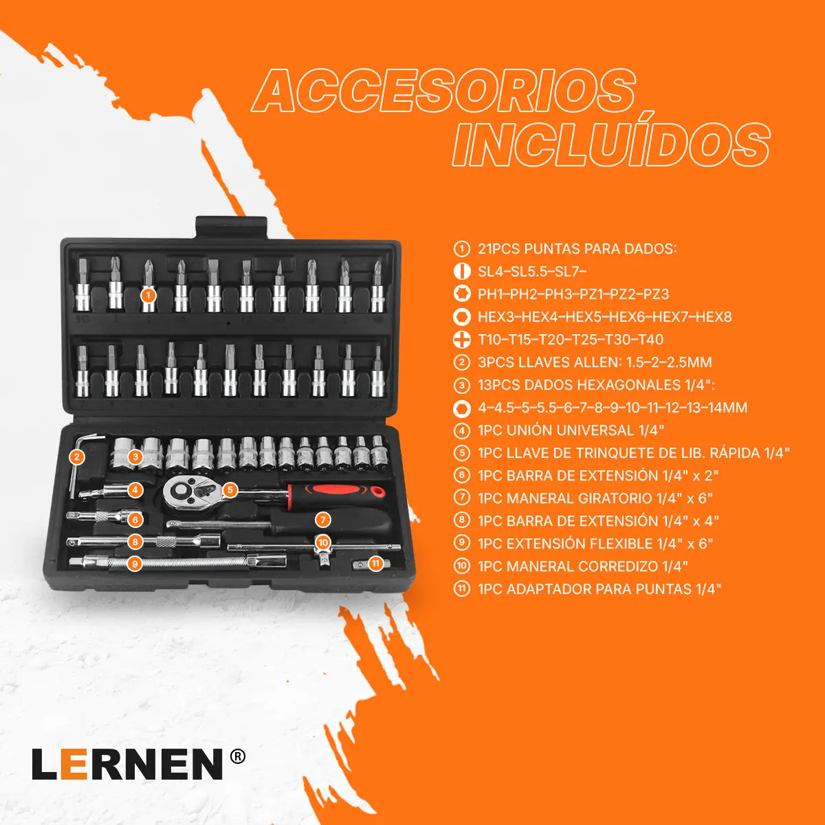 Juego de dados 46 piezas Lernen Lernen