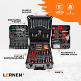 Kit Herramientas Manuales Pro Lernen 187 pcs Lernen