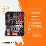 Kit Herramientas Manuales Pro Lernen 187 pcs Lernen