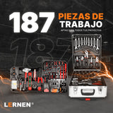 Kit Herramientas Manuales Pro Lernen 187 pcs Lernen