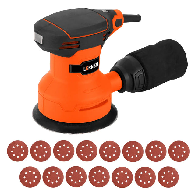 Lijadora Roto Orbital Lernen 350 W - Con Lijas De Repuesto Lernen