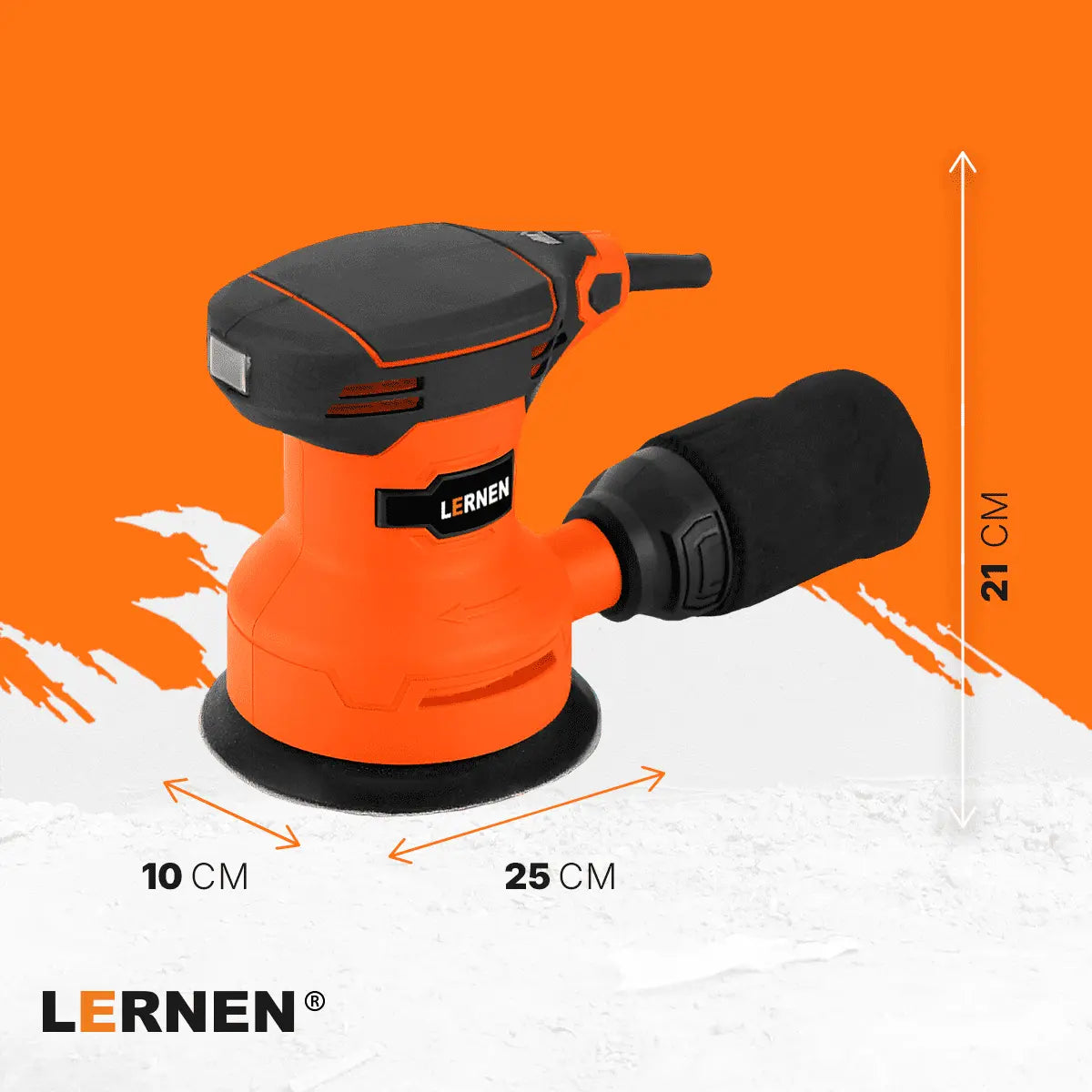 Lijadora Roto Orbital Lernen 350 W - Con Lijas De Repuesto Lernen