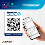 Llave Impacto 1/2" Inalámbrica 700 NM LERNEN 21V + 2 Baterías + Acc