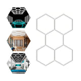Luminaria LED Hexagonal Bitbyte 192W Blanca Fría 6500K Para Techo Bitbyte