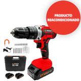 [Reacondicionado] Taladro Percutor Inalámbrico LERNEN 21V + 2 Baterías + Acc
