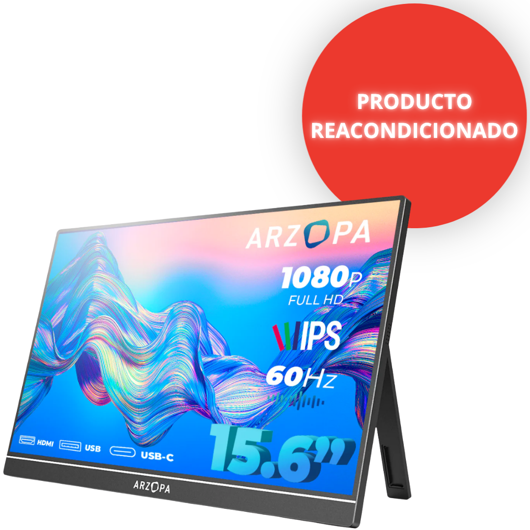 [Reacondicionado]  Monitor Portátil Arzopa A1 - 15.6"