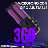 Micrófono de Streaming  Podcast RGB Bitbyte