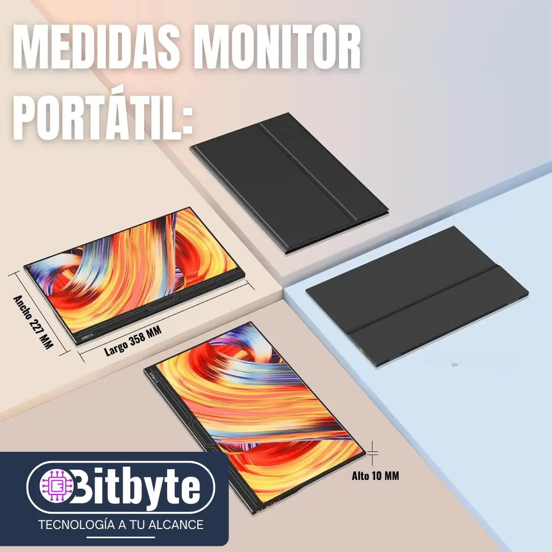 Monitor Portátil Bitbyte 15.6 Full Hd Ips Con Parlante Bitbyte