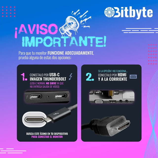 Monitor Portátil Bitbyte 15.6