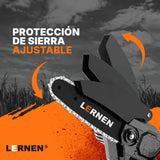 Motosierra Podadora Eléctrica 4 pulgadas LERNEN + 2 Baterías Lernen