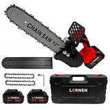 Motosierra Podadora Inalámbrica 12” LERNEN + 2 Baterías + Maletín Lernen