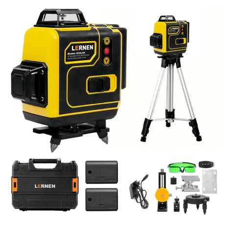 Nivel Laser Profesional 16 Líneas LERNEN + Maletín + Trípode Lernen
