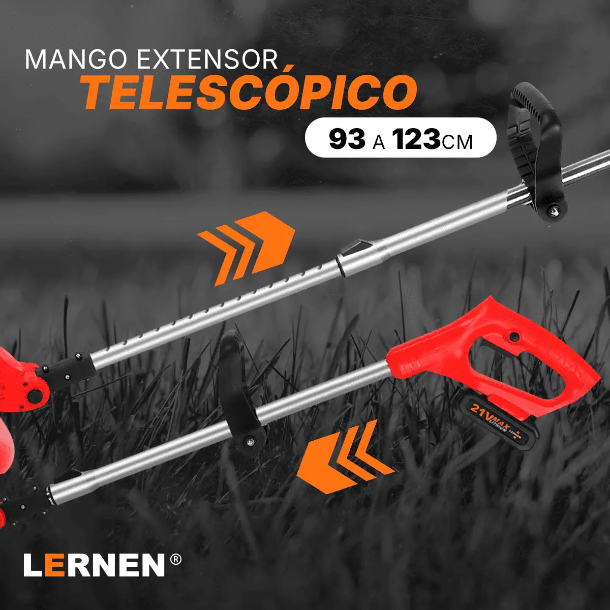 Orilladora de Pasto Telescópica Lernen Lernen