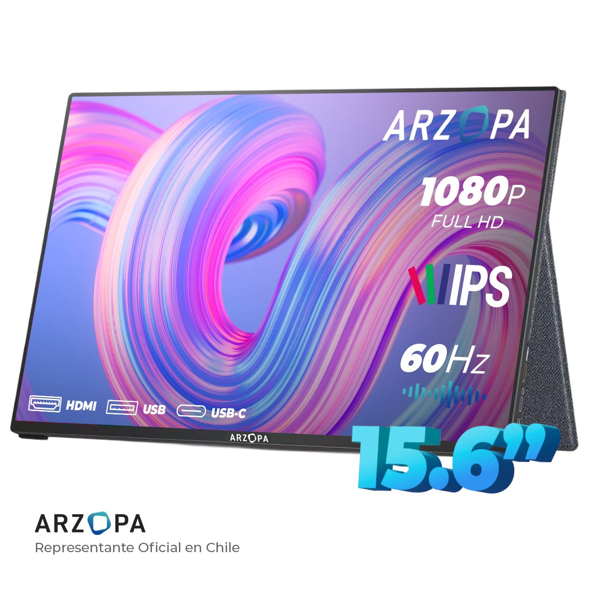 Monitor Portátil Arzopa A1 GAMUT - 15.6" (CON TAPA) Arzopa