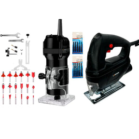 Pack Sierra Caladora 3000 RPM  + Fresadora Router Tupi