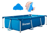 Piscina Estructural 3x2 Mhomen Para 3.900 Litros + Parches Celeste Homen