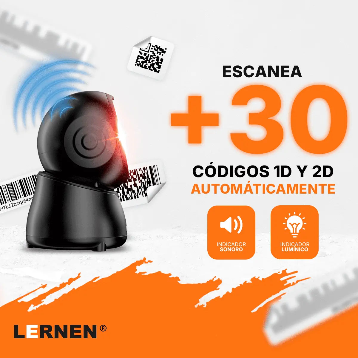 Plataforma de escaneo de código de barra 2D Lernen