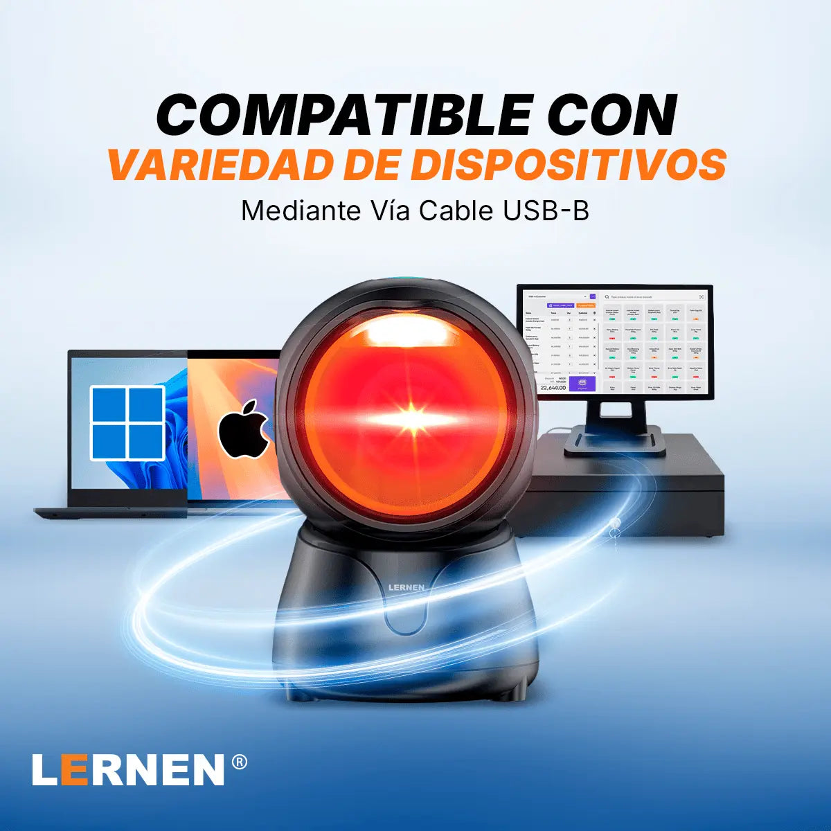 Plataforma de escaneo de código de barra 2D Lernen