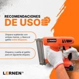 Pistola De Clavos Y Grapas Inalámbrica LERNEN + 2 Baterías Lernen