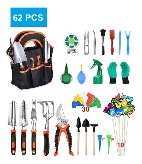 Set 62 Pcs Jardinería Pro De Todo Tipo - Suculentas - Jardín