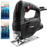 Sierra Caladora LERNEN - 400w 3000 Rpm Cuchillo 55mm + 10 Sierras