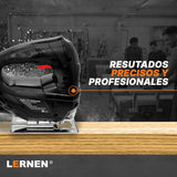 Sierra Caladora LERNEN - 400w 3000 Rpm Cuchillo 55mm + 10 Sierras Lernen