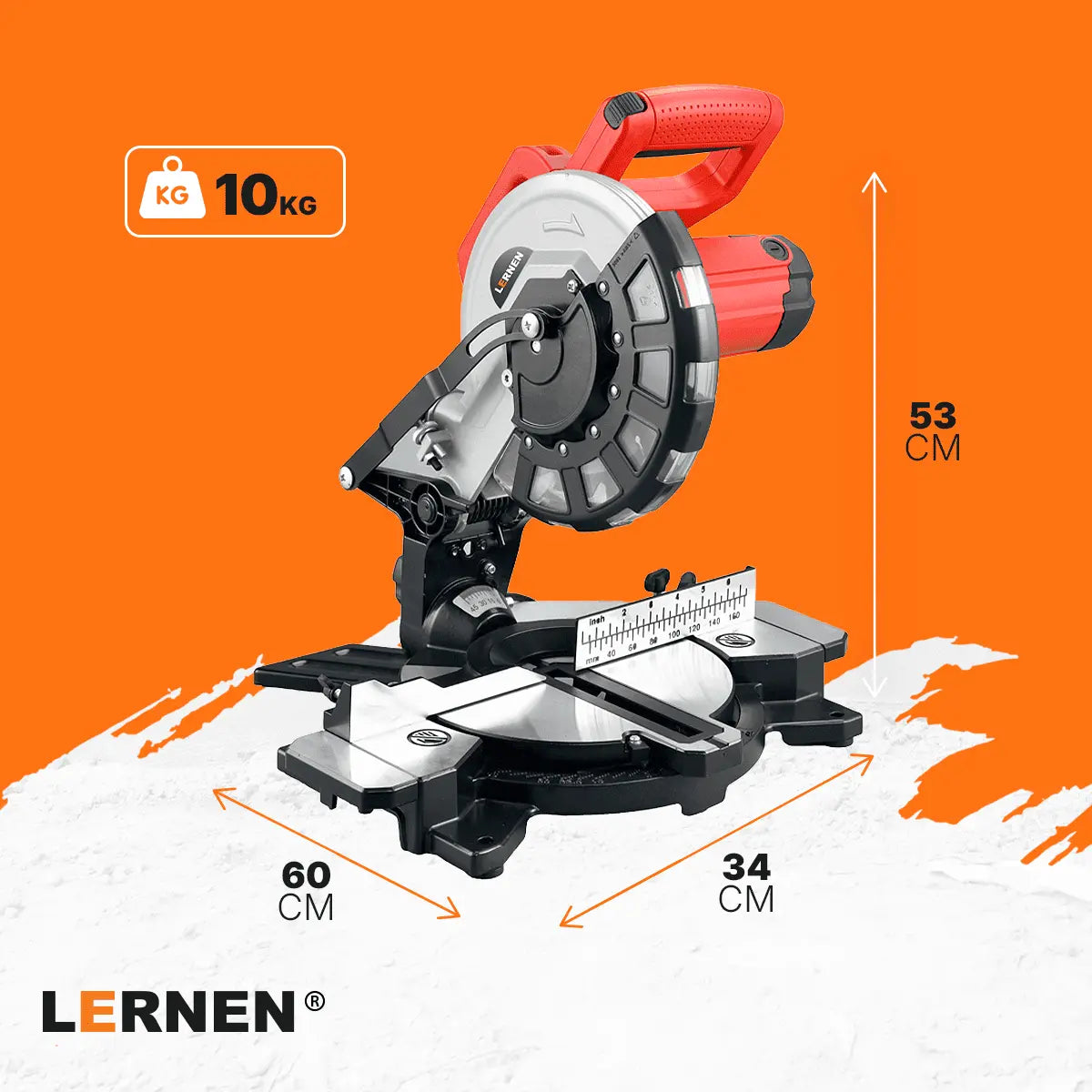 Sierra Ingleteadora 1400W con láser Lernen Lernen