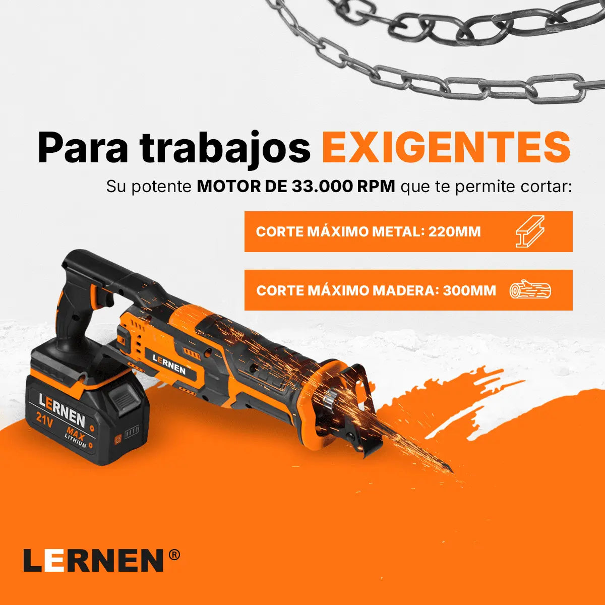 Sierra Sable Reciproca PRO Inalámbrica Lernen Lernen