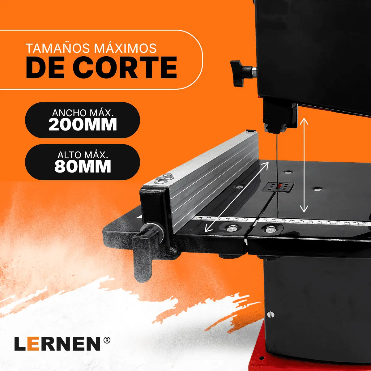 Sierra de Cinta Vertical 350W Lernen Lernen