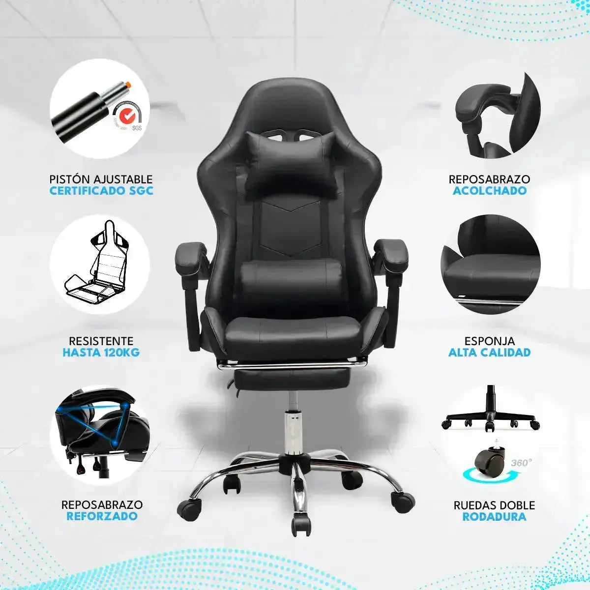 Silla Gamer Azul - Tokstock