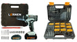 Taladro Desatornillador Inalámbrico 2 Baterías 21V + Set Brocas