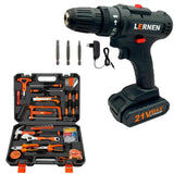 Taladro Inalámbrico 21v + Set De Herramientas 150 Piezas