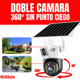 Cámara de seguridad Solar Wifi Exterior Impermeable 4MP + SD 64 GB Lernen