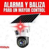 Cámara de seguridad Solar Wifi Exterior Impermeable 4MP + SD 64 GB Lernen
