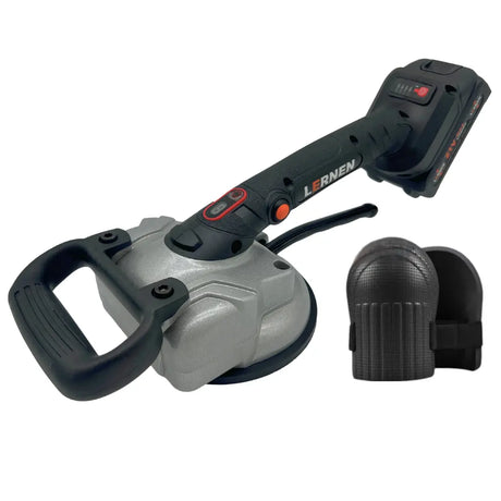 Ventosa Niveladora Vibradora Sopapa de Cerámica Inalámbrica 21V + Batería + Cargador + Rodilleras Lernen