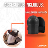 Ventosa Niveladora Vibradora Sopapa de Cerámica Inalámbrica 21V + Batería + Cargador + Rodilleras Lernen