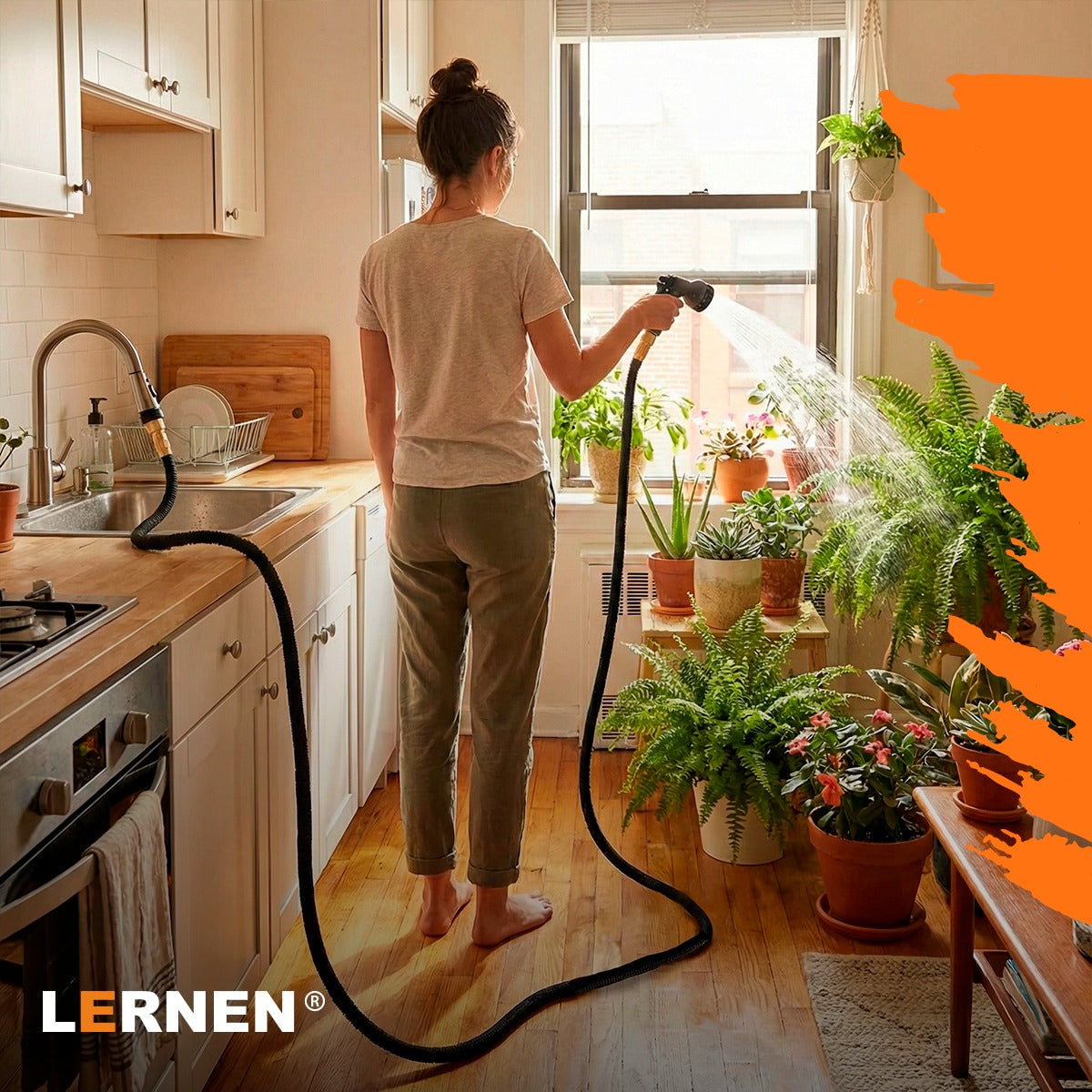 Manguera Expandible de Jardín con Pistola de Riego