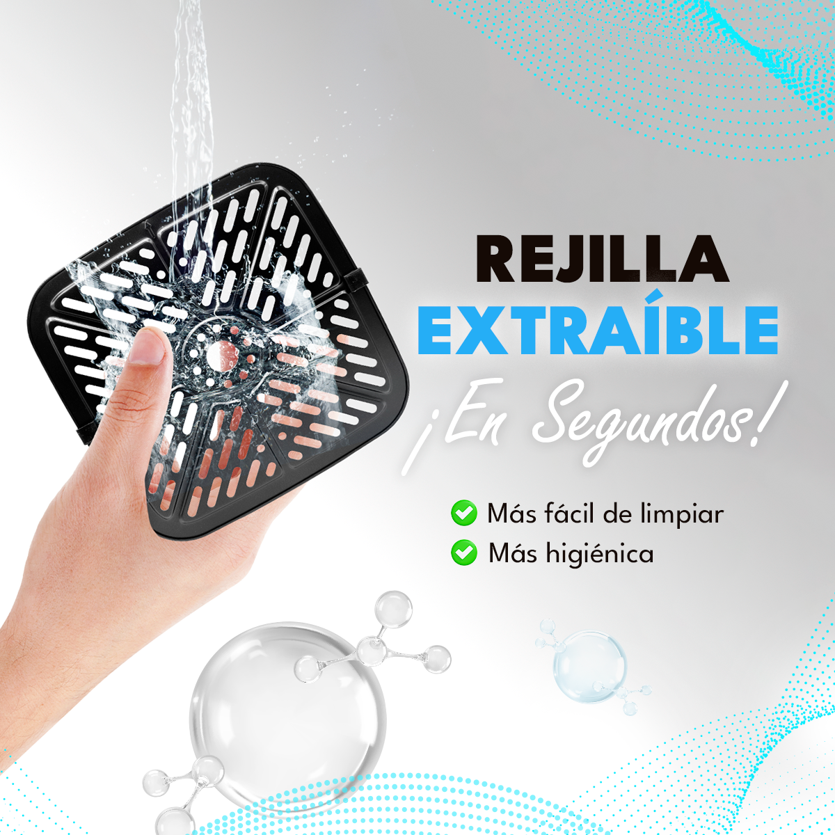 Freidora de Aire 4.2 Litros 1.200W homen — Cocina más sana y crujiente