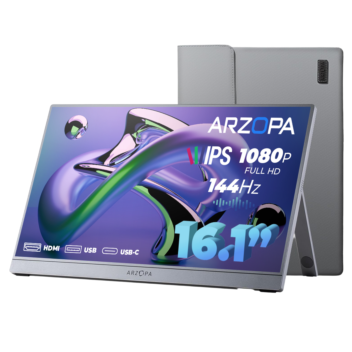 Monitor Portátil Arzopa Z1FC - 16.1" + Funda