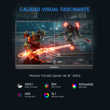 Monitor Portátil ARZOPA Z1FC 16.1” Full HD 144Hz – Ultra Ligero