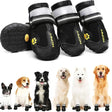 Zapatos Impermeables y Reflectantes Para Perros - Color Negro