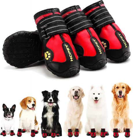 Zapatos Impermeables y Reflectantes Para Perros - Tallas
