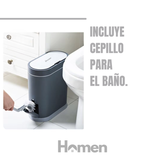 Basurero Automático Papelera Inteligente Sensor 8 Lts - GRIS Homen