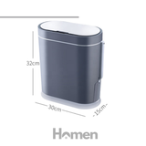Basurero Automático Papelera Inteligente Sensor 8 Lts - GRIS Homen