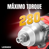 Llave De Impacto 1/2 LERNEN + 2 Baterías + Accesorios